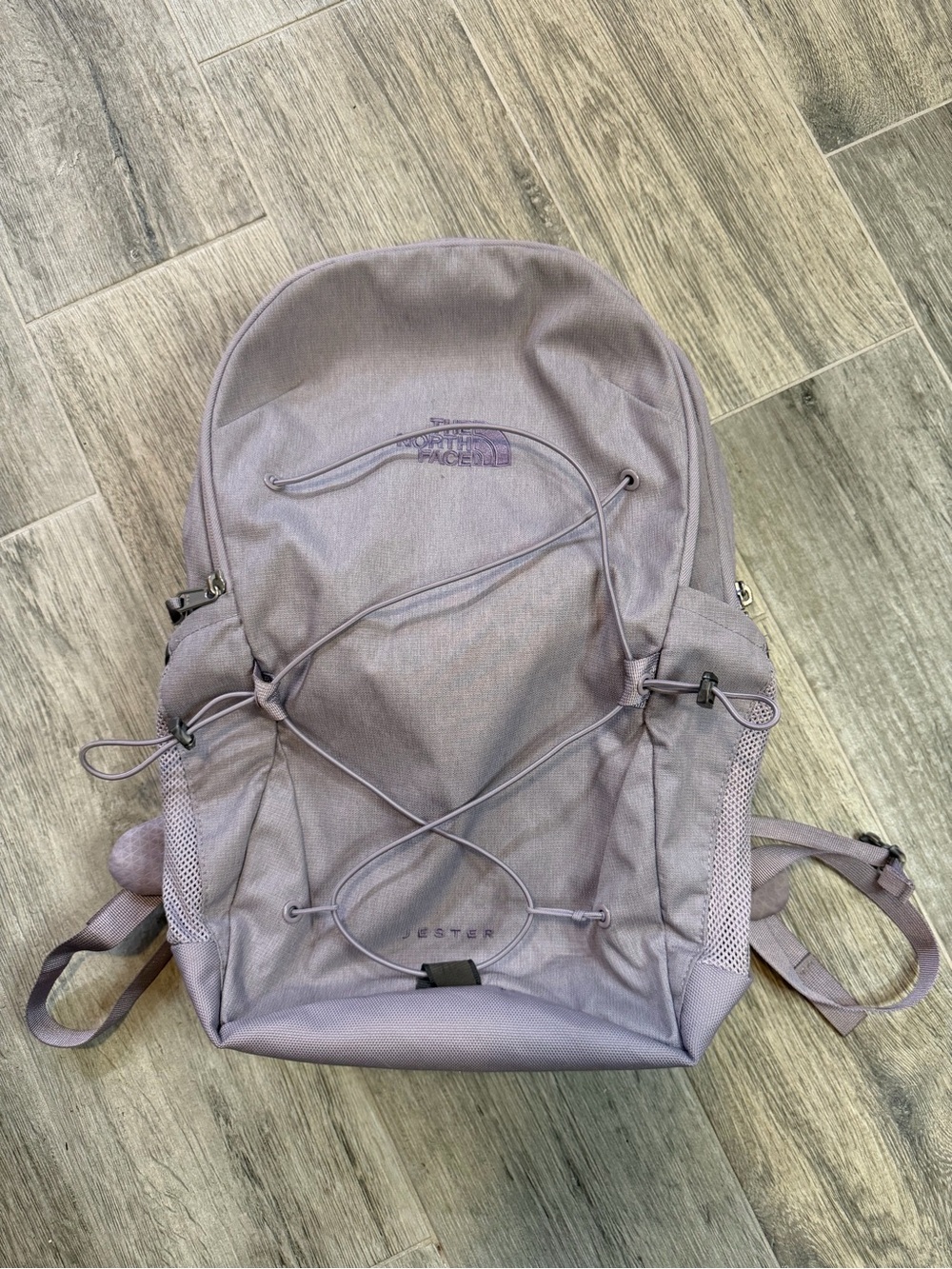 The North Face Jester Purple Hiking Backpack Zip Closure Unisex Adults
